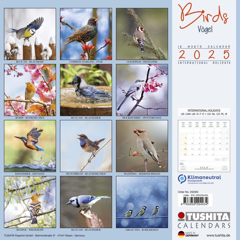 Birds - Jaarkalender 2025 - Catch Utrecht