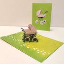 Kinderwagen met baby - Pop - Up kaart - Catch Utrecht