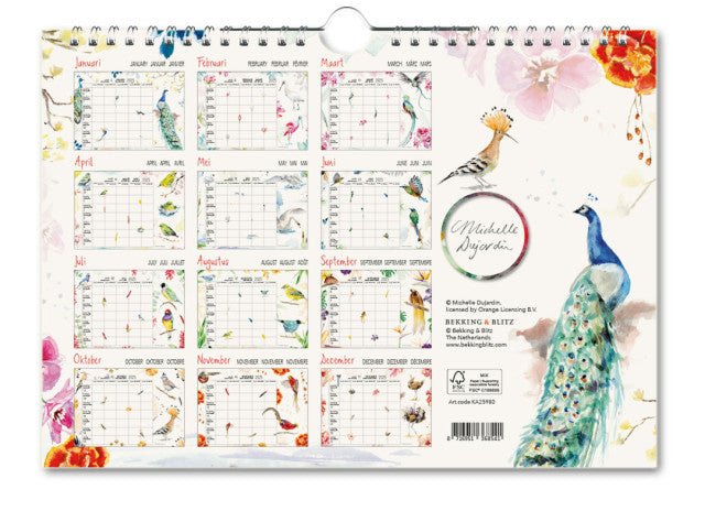 Michelle Dujardin, Animals - Familie planner 2025 (incl. stickers) - Catch Utrecht