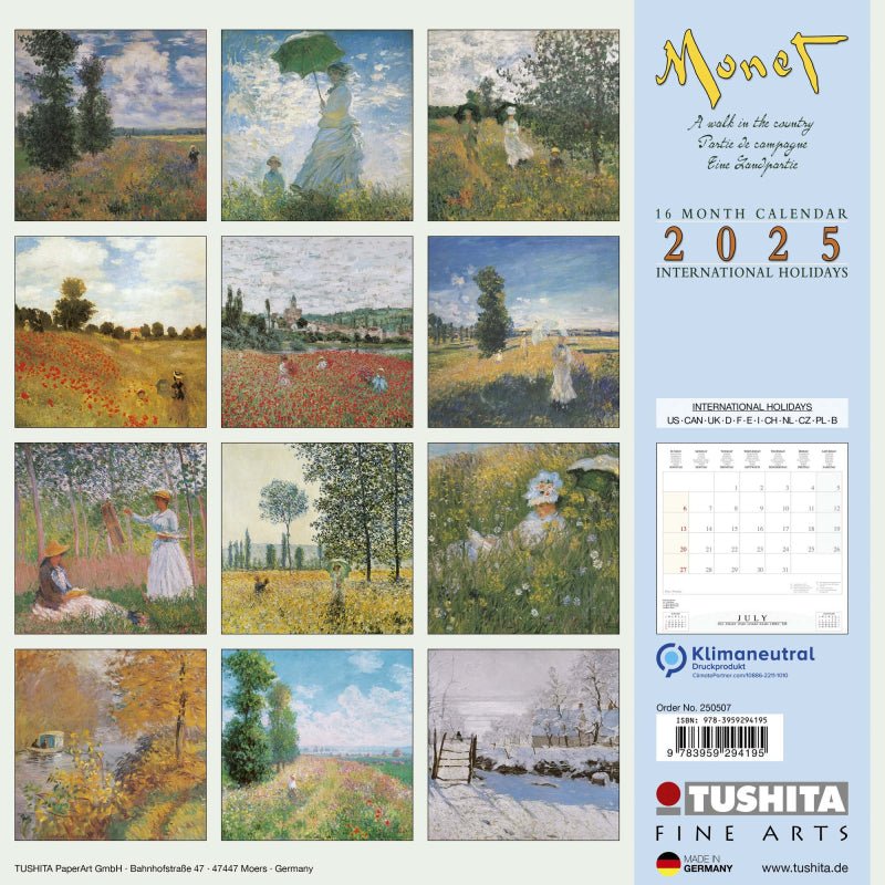 Monet - Jaarkalender 2025 - Catch Utrecht