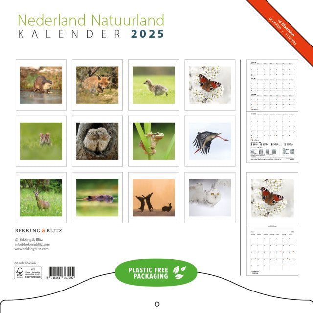 Nederland Natuurland - Jaarkalender 2025 - Catch Utrecht