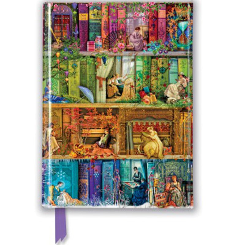 Stewart: A Stitch In Time Bookshelf - Notebook (A6) - Catch Utrecht