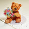 Teddybeer met bloemen - Pop - Up kaart - Catch Utrecht